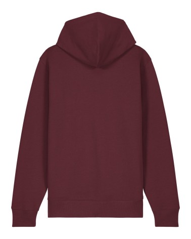 ZIPPER - unisex zip-thru hoodie - BURGUNDY