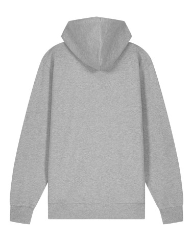 ZIPPER - unisex zip-thru hoodie - HEATHER GREY