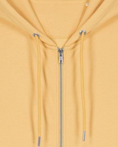 ZIPPER - rozpinana bluza z kapturem unisex - MIODOWA