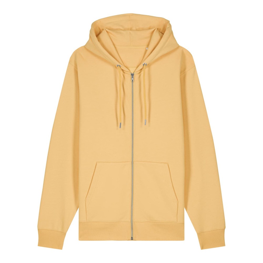 ZIPPER - rozpinana bluza z kapturem unisex - MIODOWA