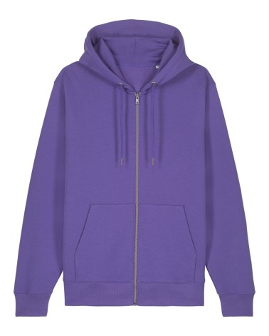 ZIPPER - unisex zip-thru hoodie - PURPLE
