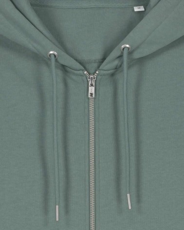 ZIPPER - unisex zip-thru hoodie - SAGE
