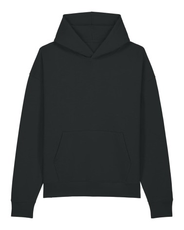 CHILLER - luźna bluza z kapturem unisex - CZARNA