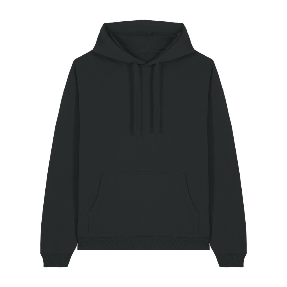 VASTER - oversized bluza z kapturem unisex - CZARNA
