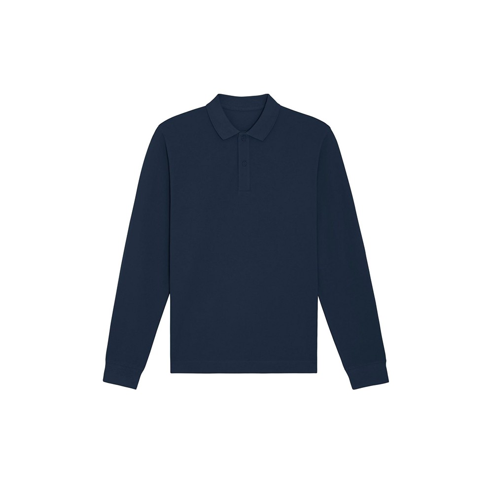 THE UNISEX POLO LONG SLEEVE FRENCH NAVY