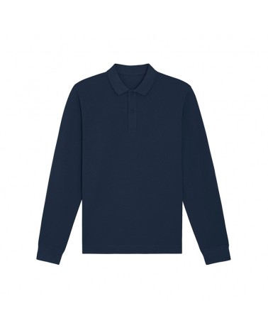 THE UNISEX POLO LONG SLEEVE FRENCH NAVY