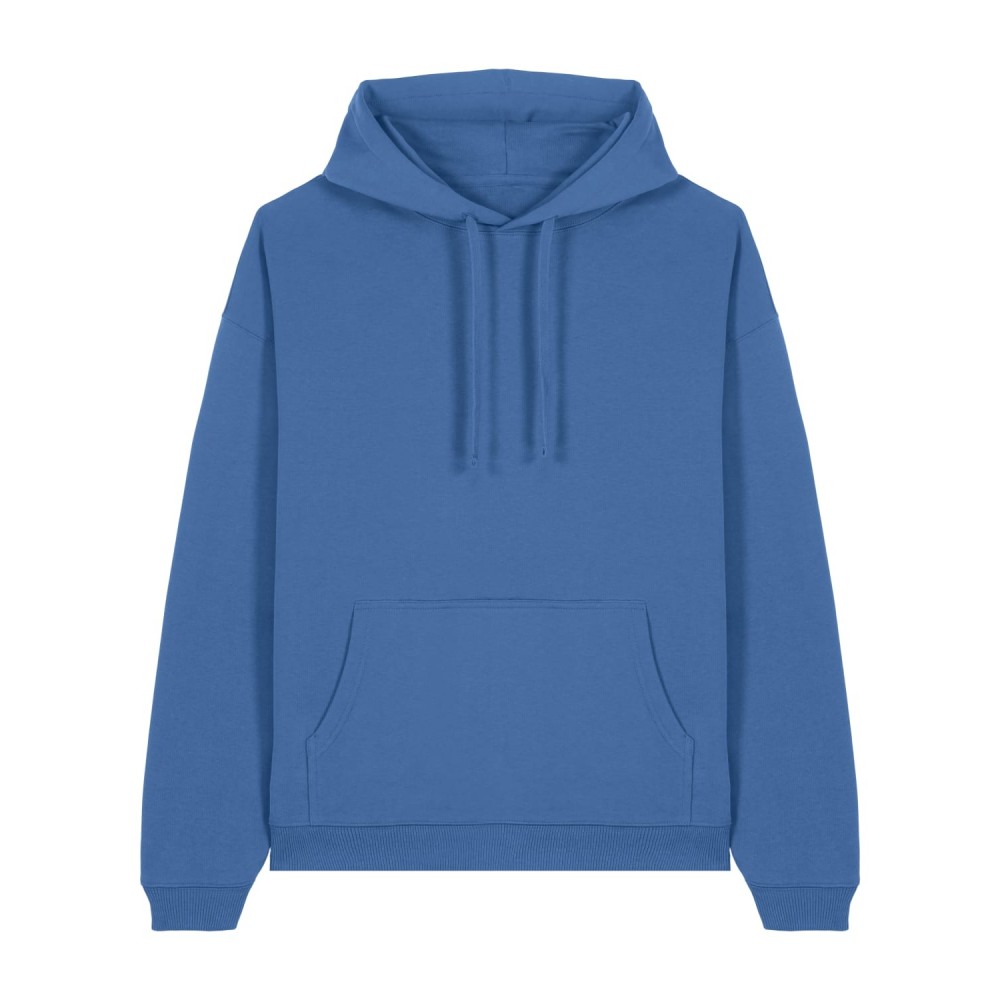 VASTER - oversized bluza z kapturem unisex - NIEBIESKA