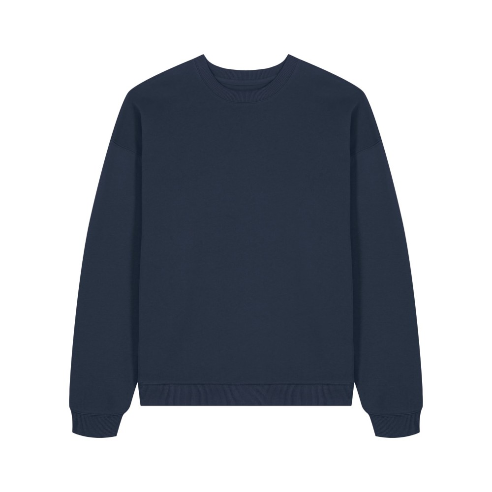 TENDER - gruba bluza oversized unisex - GRANATOWA