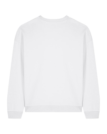 TENDER - oversized sweatshirt unisex - WHITE