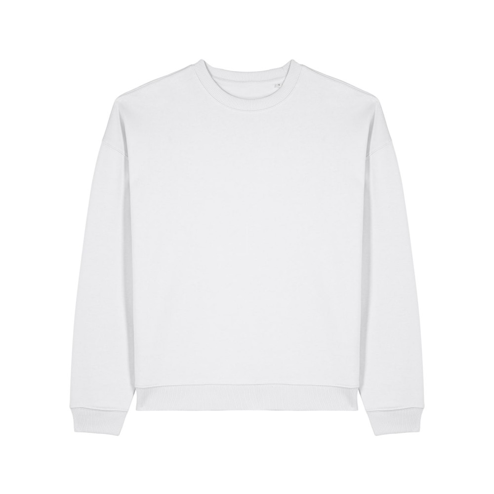 TENDER - oversized sweatshirt unisex - WHITE