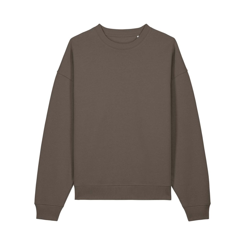 TENDER - gruba bluza oversized unisex - CZEKOLADOWA