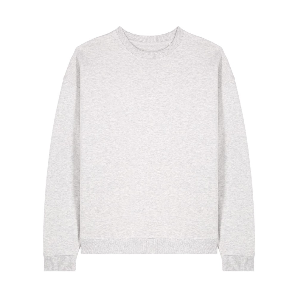 TENDER - gruba bluza oversized unisex - CHŁODNY SZARY MELANGE