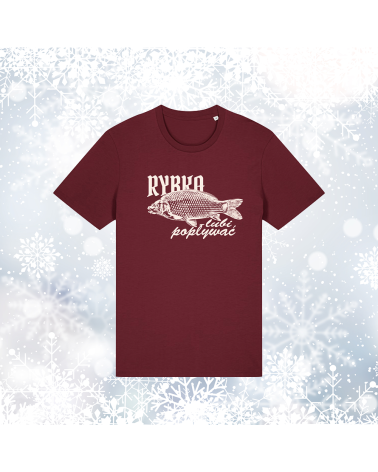 TSHIRT ŚWIĄTECZNY - rybka lubi popływać - UNISEX MEDIUM FIT