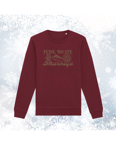 BLUZA ŚWIĄTECZNA - jedz, bo się zmarnuje - UNISEX MEDIUM FIT