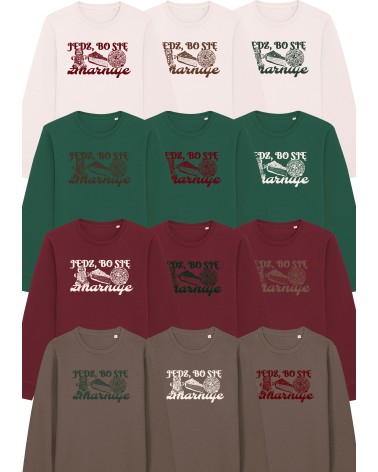 CHRISTMAS CREWNECK - jedz, bo się zmarnuje - UNISEX MEDIUM FIT