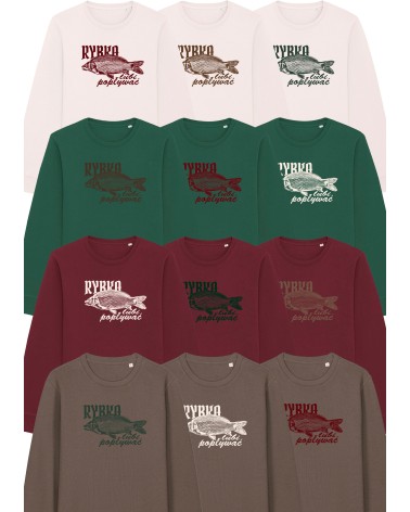 Bluza ŚWIĄTECZNA - rybka lubi popływać!