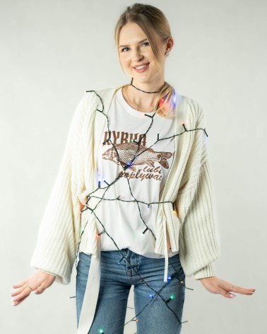 CHRISTMAS TSHIRT - rybka lubi popływać - UNISEX MEDIUM FIT