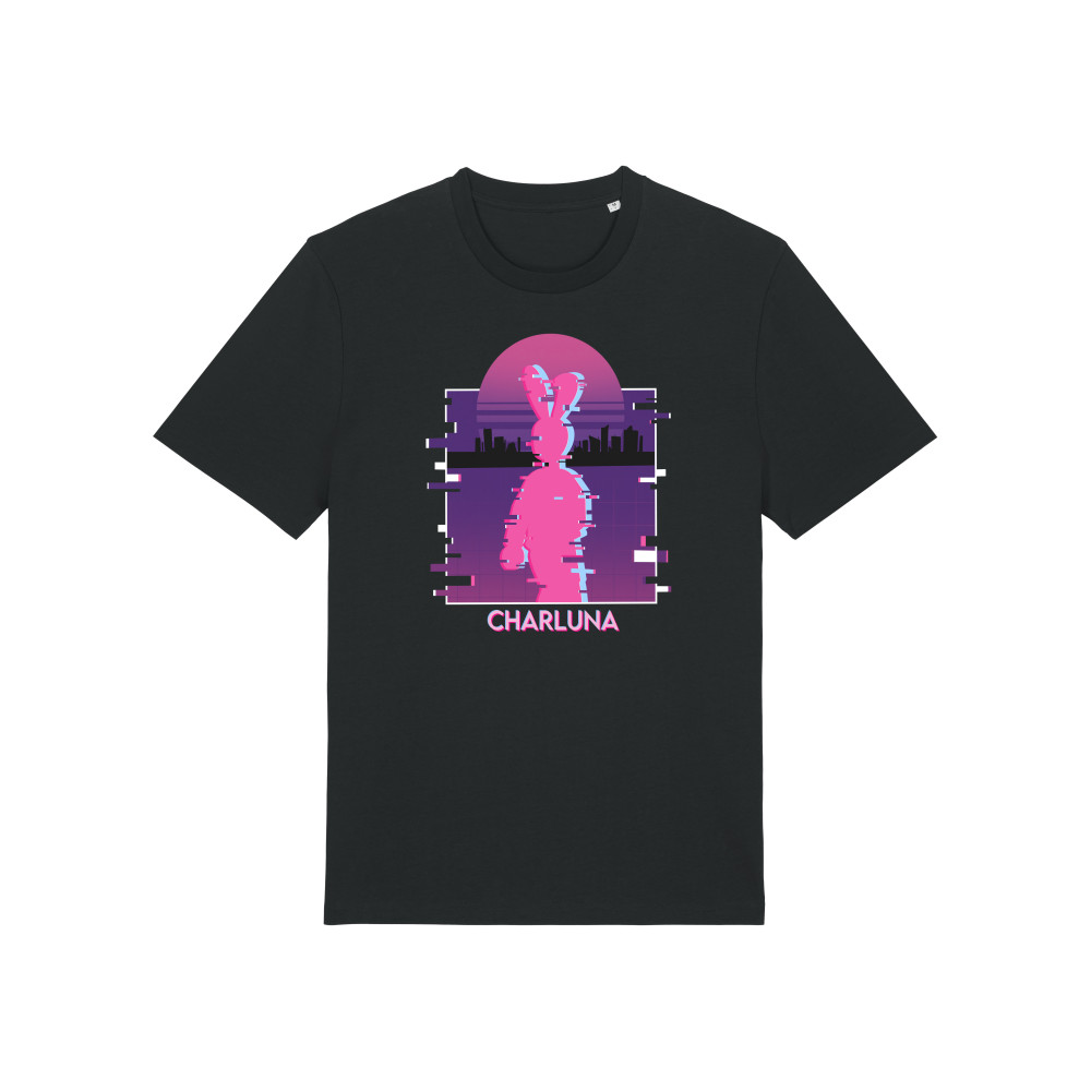 Tshirt unisex CHARLUNA nadruk PIXEL CITY