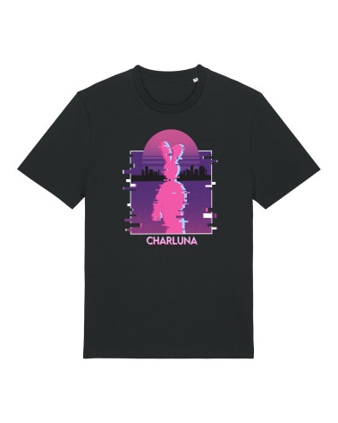 Tshirt unisex CHARLUNA nadruk PIXEL CITY