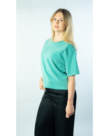 T-shirt z efektem sprania vintage unisex | 100% bawełna
