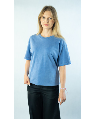 T-shirt z efektem sprania vintage unisex | 100% bawełna