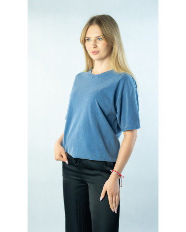T-shirt z efektem sprania vintage unisex | 100% bawełna