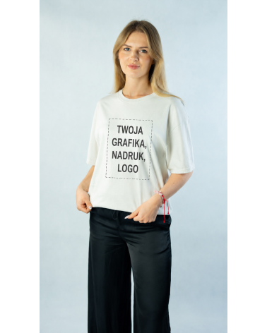 T-shirt z efektem sprania vintage unisex | 100% bawełna