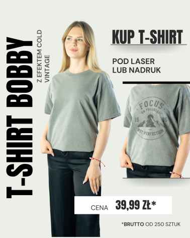 KOSZULKA Z EFEKTEM SPRANIA BOBBY ICE GREY