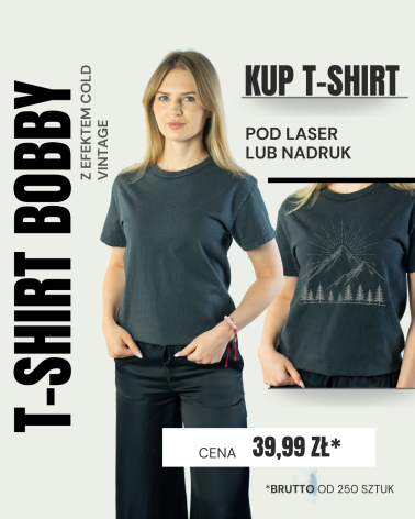 KOSZULKA Z EFEKTEM SPRANIA BOBBY BLACK