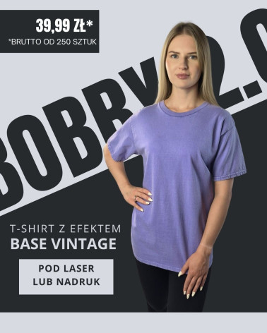 KOSZULKA Z EFEKTEM SPRANIA BOBBY 2.0 PURPLE LOVE