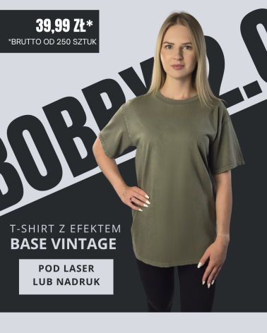 KOSZULKA Z EFEKTEM SPRANIA BOBBY 2.0 OLIVE GREEN