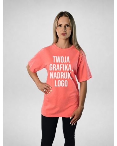 Beżowa koszulka unisex z efektem sprania cold vintage | BOOBY BEIGE