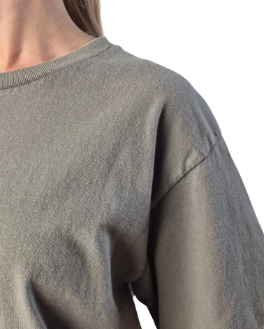 Szara koszulka unisex z efektem sprania veiss | BOOBY 2.0 STONE GREY