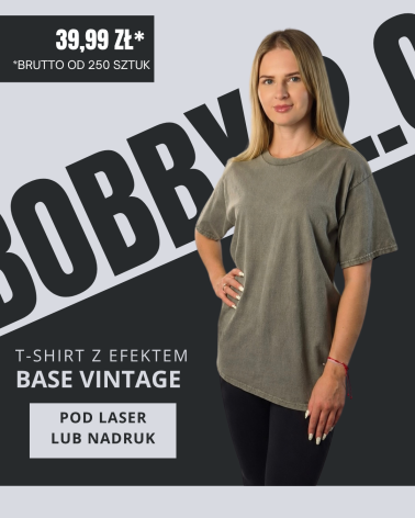 KOSZULKA Z EFEKTEM SPRANIA BOBBY 2.0 STONE GREY